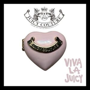Vintage Juicy Couture Pink Ceramic Heart Trinket Box